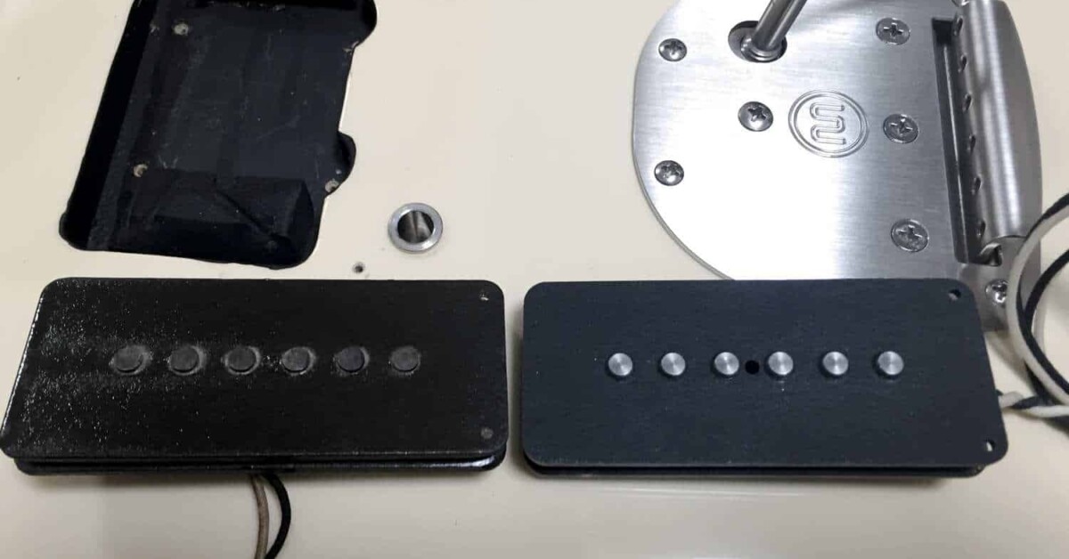 ピックアップをRetroTonePickups P-90JM”The Egg” に換装しました