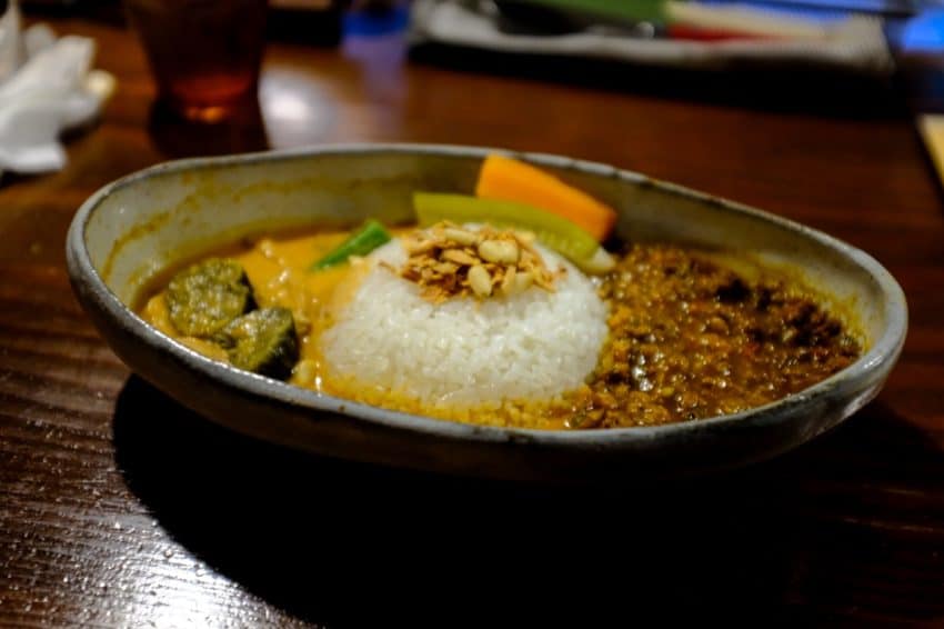四万温泉 柏屋カフェのカレー