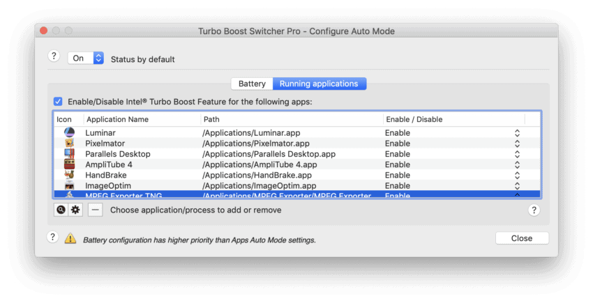 Turbo Boost Switcher for OS X