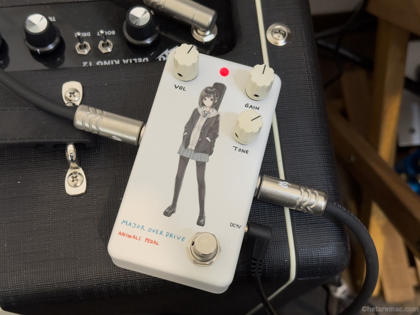 Animals Pedal Custom Illustrated Major Overdrive by あしやひろ “ボブカット”